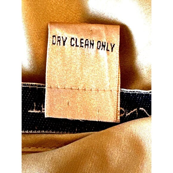 Transitions Silk S Gold Satin Shine Sleeveless Tank Top Scoop Neck Blouse Cami - Picture 11 of 11